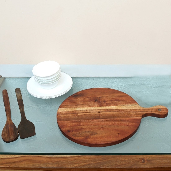 Chopping Board cum serving plate ( Wooden ) — Vartul