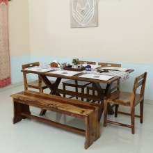 Dining Table Set Wooden - FLORA