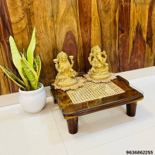 Handcrafted Wooden Ovi Chowki