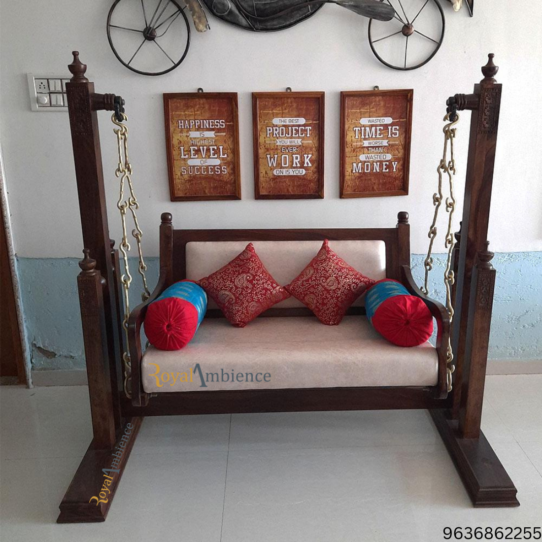 Royal Ambience | Swing With Stand ( Wooden Jhula ) — BUJI